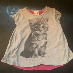 Lily Bleu Glittery Cat Blouse